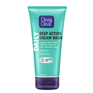 Clean and Clear deep action cream wash 150ml oil free