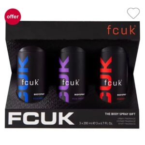 Fcuk Body Spray Gift Set X3 1 Fcuk Body Spray Gift Set X3