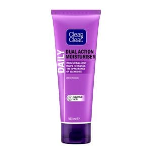 clean and clear dual action moisturising cream 100ml